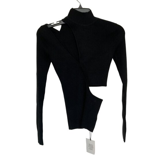 Michael Costello x REVOLVE Soraya Sweater in Black XX-Small New Womens Knit Top - Picture 4 of 9